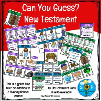 New Testament Guess Who, What And Where Activity By Sunflower Promises