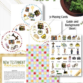 New Testament Match Quest - INSTANT DOWNLOAD by TimeSavors | TpT