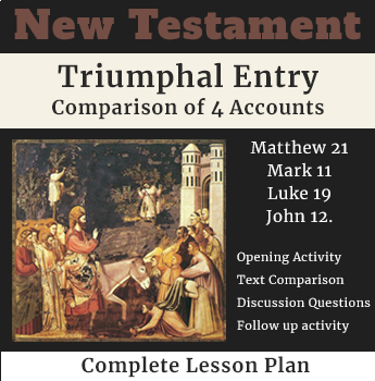Preview of New Testament | Triumphal Entry: Christ's Entry into Jerusalem Full Lesson Plan