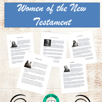 Preview of New Testament Women, Reading Comprehension 3-5, Biblical and Christian studies