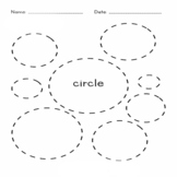 New Tracing Shapes Worksheets for Toddlers