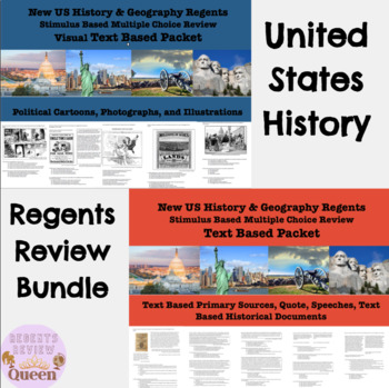 Preview of New United States History Multiple Choice Regents Review Bundle