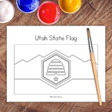 New Utah State Flag Coloring Page