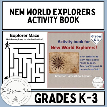 Preview of New World Explorers Activity Book for Homeschool and Grades K-3
