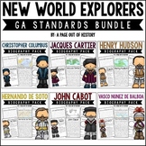 New World Explorers Biography Unit Pack Georgia 3rd Grade 