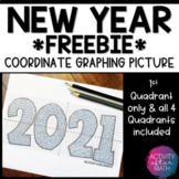 New Year 2021 Coordinate Graphing Picture FREE