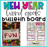 New Year 2022 Bulletin Board - Student Word Goals