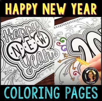 Preview of New Year 2024 Coloring Pages for Teens and Adults
