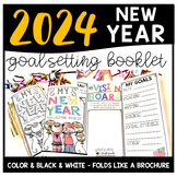 New Year 2022 Goal Setting Booklet with Vision Board