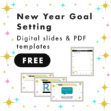 New Year 2022 Goal Setting - setting SMART goals, FREE digital and print
