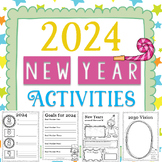 New Year's Activities 2024 | Goals | Predictions | Writing