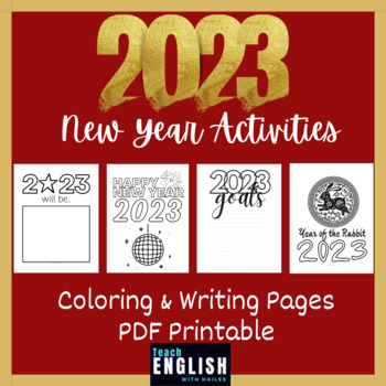 Preview of New Year 2023 Activities | Coloring & Writing | Chinese New Year of the Rabbit