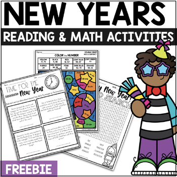 Preview of New Years 2024 | New Years Activities Freebie