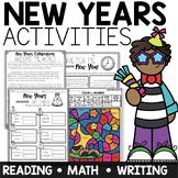 New Year 2024 Activities Reading Comprehension, Math and Writing