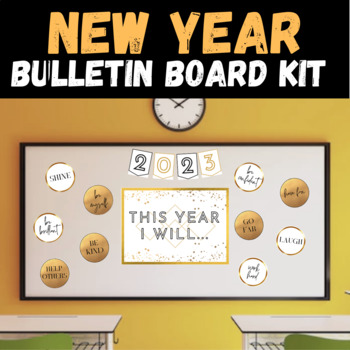 Preview of New Year 2023 Bulletin Board Kit | Positive Affirmation Station