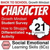 End Of Year Life Skills Activities: Character | Growth Min