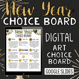 New Year 2023 Choice Board Digital Printable Fun Art Activ