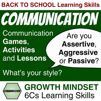 Preview of Effective Communication Skills | Assertive Strategies | Growth Mindset | SEL