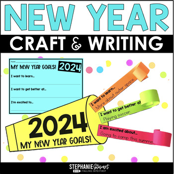 New Years Goals Craft 2024 by Stephanie Stewart | TPT