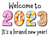 New Year 2023 Craft and Goal Setting Activities