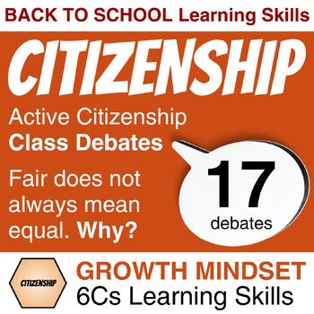 Preview of Fun Middle School Debates | Citizenship | Growth Mindset | Social Emotional SEL