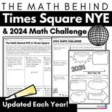 New Year 2024 Math Worksheets - Times Square