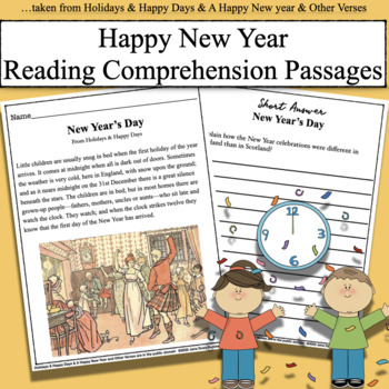 Preview of New Year 2023 Reading Comprehension - Happy New Year!