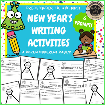 Preview of New Year 2023 Worksheets - PreK, Kindergarten, First Grade Writing 
