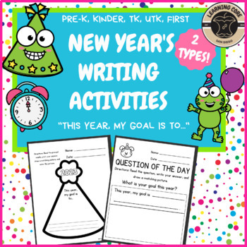 Preview of New Year 2023 Worksheets - PreK, Kindergarten, TK, First Grade Writing Activity