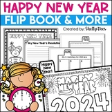 New Year 2024 Writing Flip Book and Bulletin Board Pennant Banner