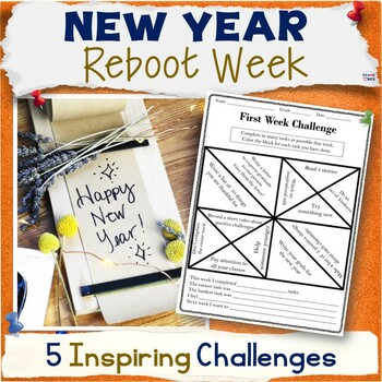 Preview of Winter Break Reset Week - New Years Activity Packet and Emergency Sub Plans