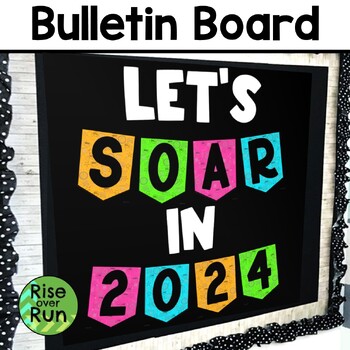 Preview of New Year 2024 Bulletin Board Freebie
