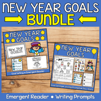 Preview of New Year 2024 Goals | Goal Setting | Emergent Reader | Writing Prompts