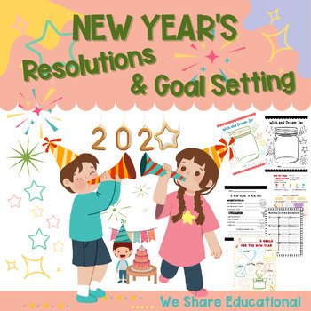 Preview of New Years Resolution 2024 Writing | Bulletin Board | January Writing Prompts