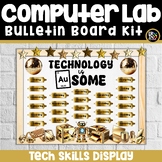 New Year 2024 Gold Technology Skills Bulletin Board Kit Co