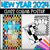 New Year 2024 NYE BTS Class Collaborative Poster Door POSTER