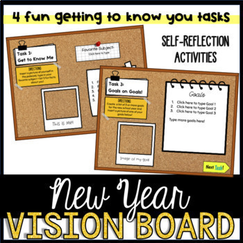 Neutral Playful Vision Board - Venngage