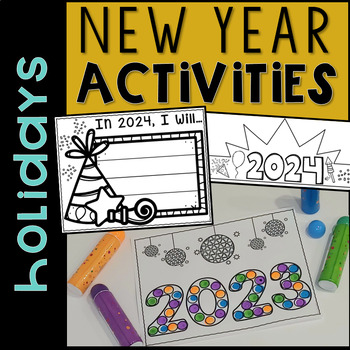 Preview of New Year Activities - 2024 New Year Resolutions - New Years Craft