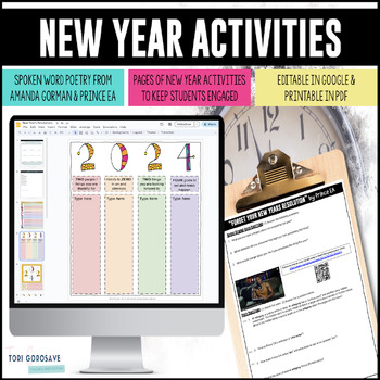 Preview of New Year Activities, Resolutions, & Goals 2024 | DIGITAL