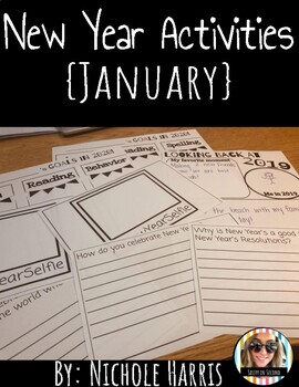 New Years Goal Setting Writing Activities Printable by Sassyy in Second