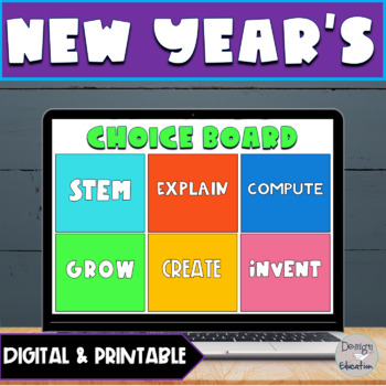 Preview of New Year Activities | Distance Learning | Fun New Years Activity