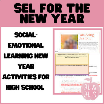 Preview of New Year Activities for High School SEL | Digital Goal Setting and Motivation