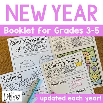 Preview of New Year Activity Booklet, New Year Goal Setting