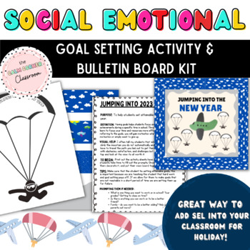 Preview of New Year Activity, Goal Setting, Bulletin Board, Social Emotional Learning