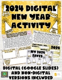 New Year Activity Set: Digital (Google Slides) and Non-Dig