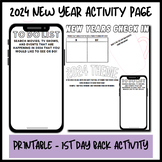 New Year Activity Sheet