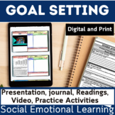 Social Emotional Learning Activity |  Goal Setting for Suc