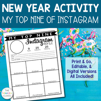 Preview of New Years Activity | Instagram Inspired My Top Nine | Distance Learning