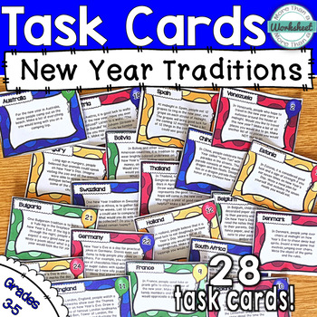 Preview of New Year Around the World {Creative Thinking Task Cards}