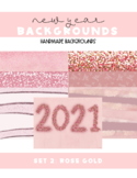 New Year Backgrounds Set 2: Rose Gold